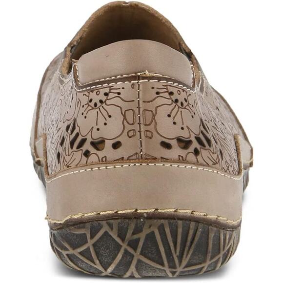 L’Artiste by Spring Step Womens Libora Leather Flat Slip on Shoe -- Grey NEW - Picture 4 of 6